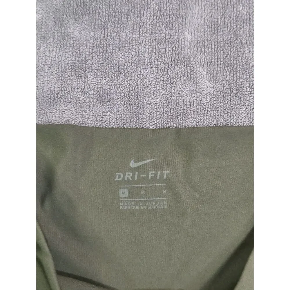 Nike DRI-FIT Yoga Leggings Womens Size M Green High-Waisted 7/8 Gym Workout C38